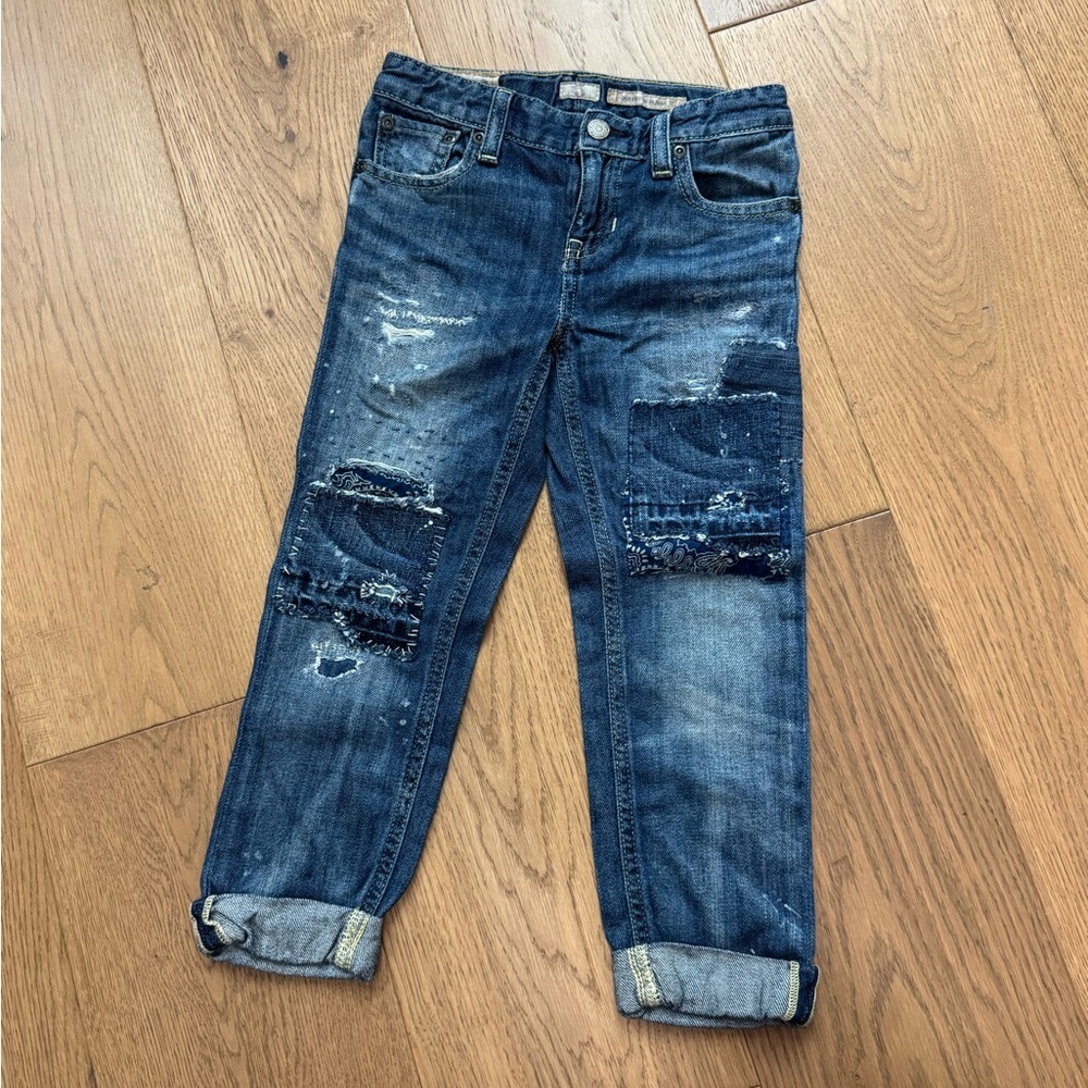Polo Ralph Lauren Girls Boyfriend Jeans - Size 5T - EUC - Medium Blue Wash Denim